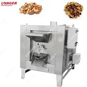 Máquina rotativa para asar cacahuetes, tambor rotativo pequeño para nueces de cacahuete