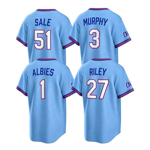 Camiseta de Béisbol Americana City Connect 2026, Cosida, 13 Ronald Acuña Jr., 28 Olson, 10 <span class=keywords><strong>Jones</strong></span>, 27 Riley, 44 <span class=keywords><strong>Aaron</strong></span>, 1 Albies, 30 Baldwin - Product Image 6