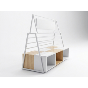 Vertical OEM Lookul 3 Compartment Display <b>Rack</b> 4 Layers Freestanding Supermarket <b>Rack</b> Vietnam Various Required Assembly - Product Image 5