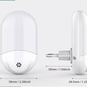 Nueva Lámpara Nocturna LED RGB con Sensor de Luz, Atmósfera Nocturna para Dormitorio, Colorida, Multicolor - Product Image 2