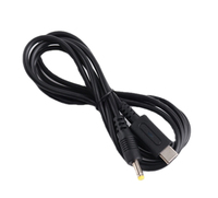 0.1m TYPE-C untuk PSP1000.2000.3000 Kabel Daya Konsol Game Kabel Adaptor Daya Hitam