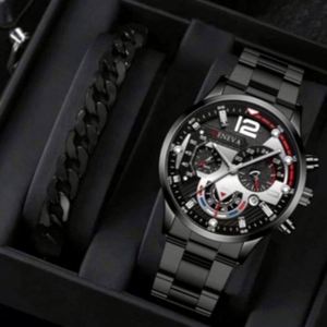 Montre-bracelet numérique pour femme en alliage, étanche 3 ATM, avec fonction calendrier, affichage à aiguilles et couronne en forme d'oignon, style mode et loisirs - Product Image 3