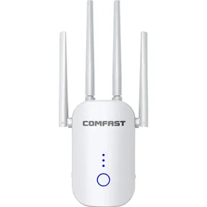 COMFAST CF-WR758AC V3 Dupla Banda Sem Fio AC1200 WiFi Repetidor e Amplificador de Sinal, Amplificador de Longa Distância com Parede 5GHz/2.4GHz