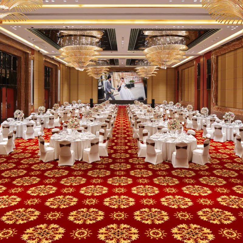 Banquet Hall Carpet 5 Star Hotel Carpet Lobby Wall to Wall Hotel Room Carpet
