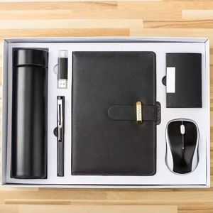 Luxury Stainless Steel Personalized Notebook Gift Set Hot Selling Promotional Vacuum <b>Cup</b> Pen USB Keychain for Graduation Welcome - Product Image 4