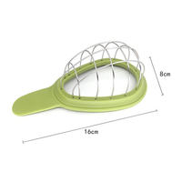 Kingwise Multifunctionele Keuken Creatieve Fruit- en Groente Snijder/Schiller/Hakker van RVS met PP Handvat (3-in-1)