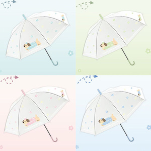 <span class=keywords><strong>Parapluie</strong></span> manuel Aikeling à long manche droit en fer et plastique, imprimé dessin animé, motif cœur mignon pour fille, pour adulte - Product Image 6