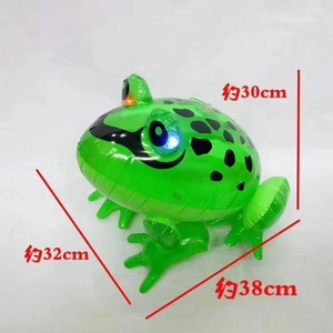 Jouet grenouille gonflable avec cordon lumineux clignotant pour enfants, jouet animal en plastique - Product Image 2