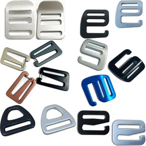Accessoires de vêtements en acier inoxydable : Boucle à glissière triplée, Ajusteur de longueur pour sangle de taille, Boucle de ceinture métallique pour sac, Anneau de fixation, Boucle échelle - Product Image 5
