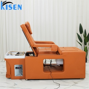 KISEN Lit de lavage de cheveux de haute qualité pour pédicure et shampoing, avec élévation électrique du dossier, couleur personnalisable pour salon de coiffure - Product Image 3
