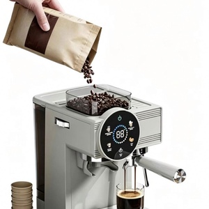 Máquina de Espresso Italiana Profesional con Espumador de Leche Automático, Máquina de Espresso, Cappuccino y Latte para Oficina y Hogar, Café Molido - Product Image 5