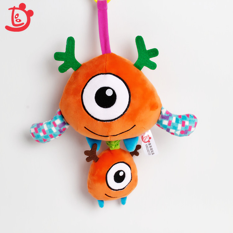 Портативная мягкая музыкальная вешалка для кровати, игрушка-колокольчик, Детские мобили, плюшевая подвесная игрушка для детской кроватки