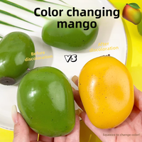 Jouet Squishy en TPR souple changeant de couleur en forme de mangue, jouet sensoriel anti-stress pour enfants, cadeaux et faveurs de fête