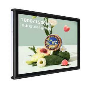 Pantalla táctil Ips capacitiva de Marco abierto industrial Ip65 de 27 ''rentable Monitores LCD para exteriores