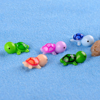 Micro tortue de paysage en mousse, poupée de tortue miniature, bricolage, Table de sable, Aquarium, résine, ornements d'animaux