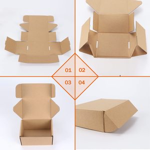 Wholesale <strong>Small</strong> Corrugated Kraft <strong>Paper</strong> <strong>Boxes</strong> with Custom Logo Aircraft Design for Candle Shipping Gift Factory Customizable - Product Image 5