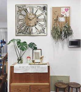 Grande orologio <span class=keywords><strong>da</strong></span> <span class=keywords><strong>parete</strong></span> al quarzo di lusso <span class=keywords><strong>antico</strong></span> classico moderno personalizzato europeo - Product Image 5