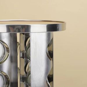 Hot Sale Seasoning Box Storage Combination Seasoning Jar Spice <b>Shelf</b> Kitchen Spice Round Rack With 16 Jars - Product Image 5