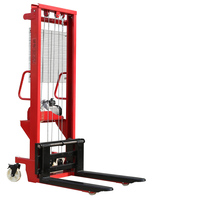 Vente chaude 1600mm manuel à cheval empileur de palettes ascenseur manuel hydraulique pour déplacer et soulever