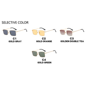 Lunettes de soleil Kedun européennes et américaines, monture carrée, protection UV400, nouvelle collection 2025, personnalisées, rétro, métalliques, tendance, monture intégrale, unisexe, protection solaire - Product Image 3