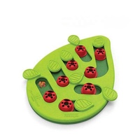 Jouet d'enrichissement interactif pour chat d'intérieur, niveau 2, distributeur de nourriture lent, en plastique de qualité alimentaire, jouet puzzle en forme de feuille pour chat, vente chaude