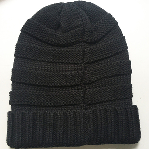 หมวกไหมพรมขนแกะหลากสีสำหรับฤดูหนาวหมวกถักแบบมีสไตล์ - Product Image 1