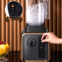 Multifunktionaler Hochleistungs-Standmixer Elektrischer Mixer 2,1-2,5L Glasbehälter 6 Klingen 36000 U/min Geschwindigkeit Anpassbar für Hotels