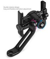Nouveau support de téléphone de vélo de moto en alliage d'aluminium Support de clip de montage de GPS Support de guidon de Moto