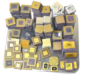 Vente flash : Déchets de CPU en céramique dorée pour le recyclage, y compris les modèles Intel 386/486/Pentium Pro, 100 % originaux, capacité de 100 à 2000 kg/h - Product Image 1