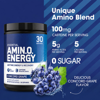 Poudre d'acides aminés essentiels EAAs BCAA aromatisée à la myrtille OEM Faitury