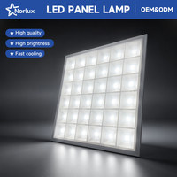 Plafonnier LED encastré en aluminium haute efficacité pour bureaux commerciaux, magasins, hôtels, écoles, 48W 96W