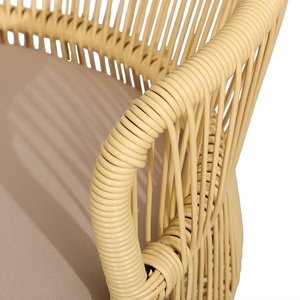 Modern, Minimalist, Casual High-back <strong>Dining</strong> <strong>Stool</strong> for Restaurants, Kitchens, Pubs, and bar Counters - Made of Rattan. - Product Image 4