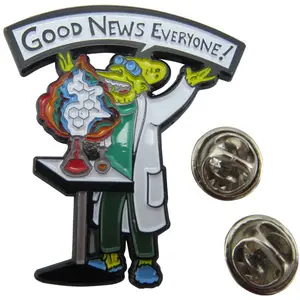 Metal Craft Individuality Chemical Elements Enamel Pins Good Omens Pin Lapel Badge Brooch Business Gift chemical lapel pin