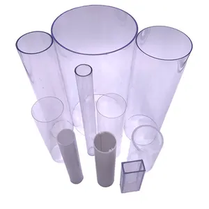 Pvc hdpe pp pmma ps abs 100mm tuyau en pvc tube transparent acrylique 90mm tubes en plastique