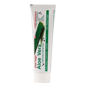 Fluoride miễn phí thảo dược Aloe Gel Kem đánh răng với keo ong và Bạc Hà Hương thơm làm trắng để sử dụng nhà - Product Image 5