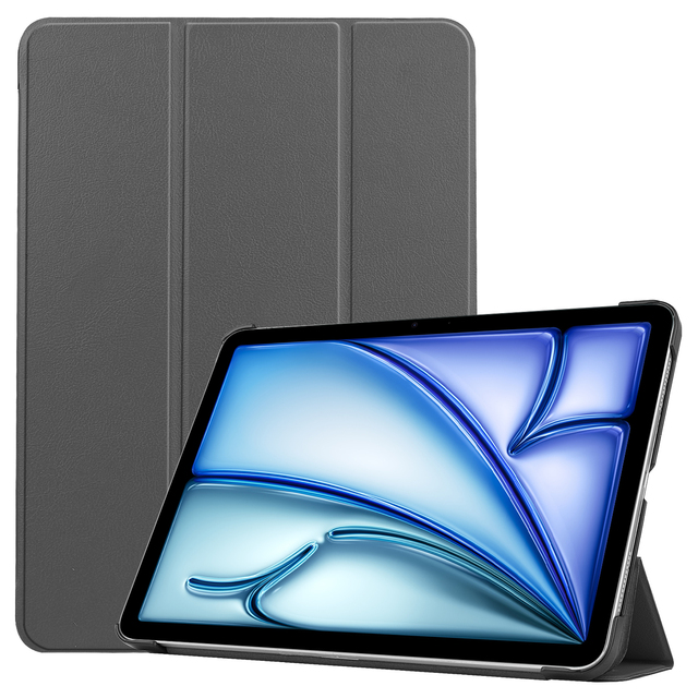 For iPad Air 11 2025 Case, Tri-Fold Slim Fit Folio Stand Smart PU Leather Tablet Protective Cover for Apple iPad Air 11 Inch M3