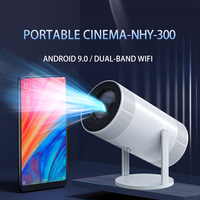 Nouveau projecteur vidéo intelligent Android 11 Mini 4K NHy300 pour cinéma maison, projecteur portable Auto HD 1G RAM