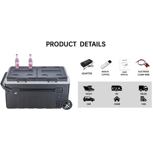75L/95L New Arrivals Mini Fridge for Car <b>Freezer</b> Box <b>12V</b> Compressor Refrigerator Portable Fridges Portable Car Refrigerator - Product Image 5