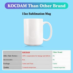 12 Pack 15oz Ceramic Sublimation <b>Mugs</b> Blanks White Bulk With Gift <b>Boxes</b> For Business Gifts - Product Image 4