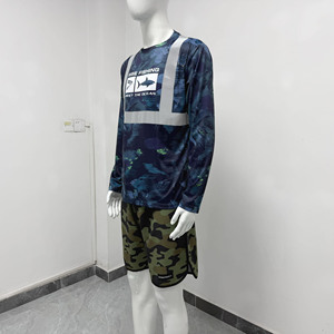 Camisa de Pesca con Tiras Reflectantes de Alta Visibilidad UPF50+, Secado Rápido, Transpirable, Protección Diurna y Nocturna para Uso Durante Todo el Día - Product Image 4