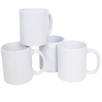 Fabricant Mecolour vente en gros de tasse à café en céramique blanche de haute qualité 11 oz tasse vierge de sublimation pour la sublimation