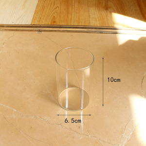 Zylinder Transparente Tischs chmuck Hochzeit Event Party Stand Weiße Glas kerze Leere Kerzen glas Offset Bedruckte Säule Glas - Product Image 6
