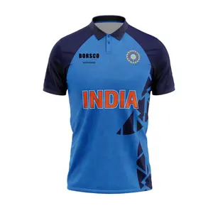 2024 nuevo diseño Cricket Jerseys Indian Cricket Jersey 2024 Nepal Cricket Jersey con cuello