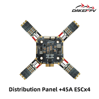 DAKE FVP PDB 120A 4-8S Lipo, Soporte de Batería Dual con Orificios de Montaje de 30.5x30.5mm, Metal y Plástico para Drones FPV RC DIY
