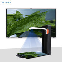 Scanner de documents portable haute vitesse Sunvol avec interface USB, caméra pliable, lumières LED, vitesse de numérisation de 1 seconde, format A4, montage mural, éducation