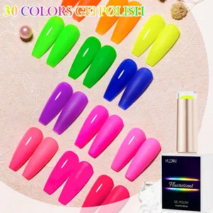 Schlussverkauf nachhaltige Fluoreszenz Farbe Makron professionelles Nagelgel Lieferant Gelfarbe Nägel Gel Nagellack Set Box