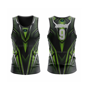 <span class=keywords><strong>Maillot</strong></span> de <span class=keywords><strong>rugby</strong></span> personnalisé en polyester respirant 100% avec impression numérique 3D par sublimation, singlet de football américain pour hommes - Product Image 5