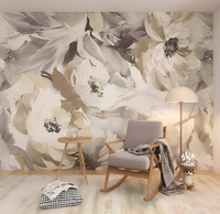 Papier peint personnalisé français moderne imperméable et ignifuge à motif géométrique haut de gamme pour fond de télévision, salon, chambre à coucher, hôtel