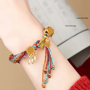 สร้อยข้อ<span class=keywords><strong>ม</strong></span>ือทอเครื่องรางสแตนเลสสไตล์<span class=keywords><strong>ธิเบต</strong></span> - Product Image 4