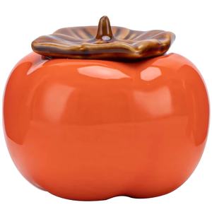 Caqui-juego de té de cerámica de kung-fu, tazón de té con mano, recuerdo, cuatro tazas y una lata y una olla - Product Image 1